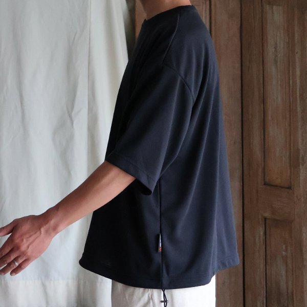 画像4: POLARTEC®(ポーラテック) POWER DRY® (パワードライ) 鹿の子 クルーネック ドローコード バルーン Tシャツ【MADE IN JAPAN】『日本製』/ Upscape Audience