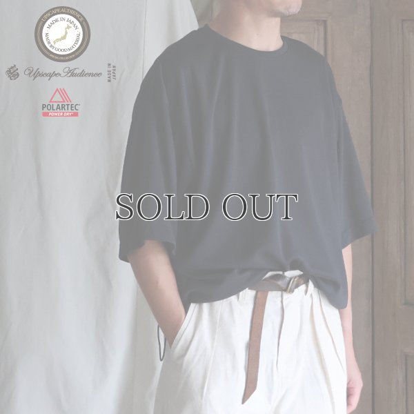画像1: POLARTEC®(ポーラテック) POWER DRY® (パワードライ) 鹿の子 クルーネック ドローコード バルーン Tシャツ【MADE IN JAPAN】『日本製』/ Upscape Audience