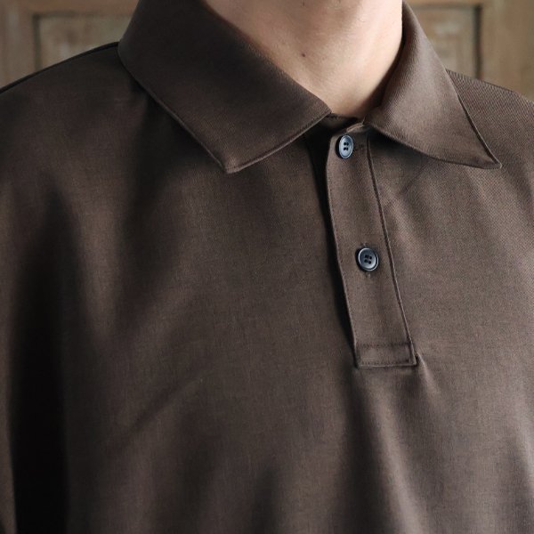 画像6: Naturemier TM (ナチュレミア) TECH リネンライク トロワッシャー ドローコード バルーン ハーフスリーブ ポロシャツ【MADE IN JAPAN】『日本製』/ Upscape Audience