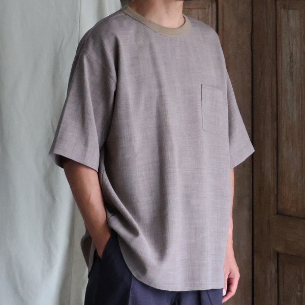 画像6: Reflax（リフラクス）TECH リネンライクキャンバス グラスポケ付き ヘムラウンド ハーフスリーブ POシャツ【MADE IN JAPAN】『日本製』/ Upscape Audience