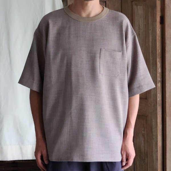 画像7: Reflax（リフラクス）TECH リネンライクキャンバス グラスポケ付き ヘムラウンド ハーフスリーブ POシャツ【MADE IN JAPAN】『日本製』/ Upscape Audience