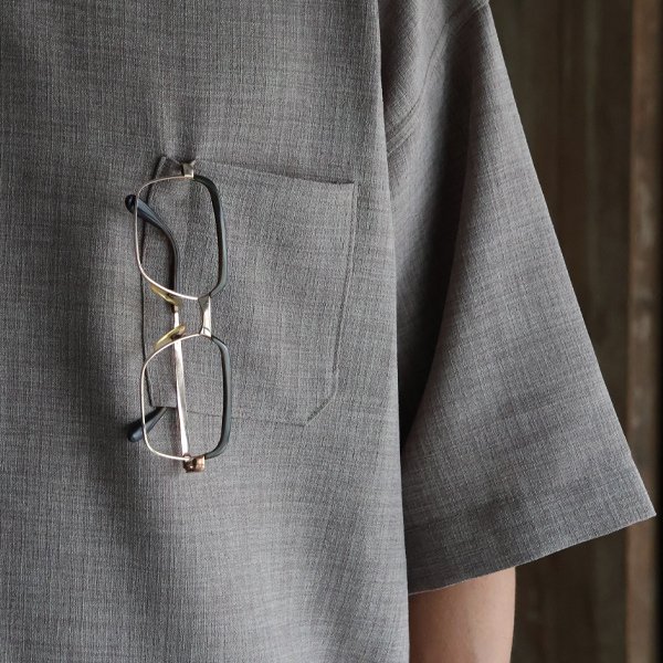 画像11: Reflax（リフラクス）TECH リネンライクキャンバス グラスポケ付き ヘムラウンド ハーフスリーブ POシャツ【MADE IN JAPAN】『日本製』/ Upscape Audience