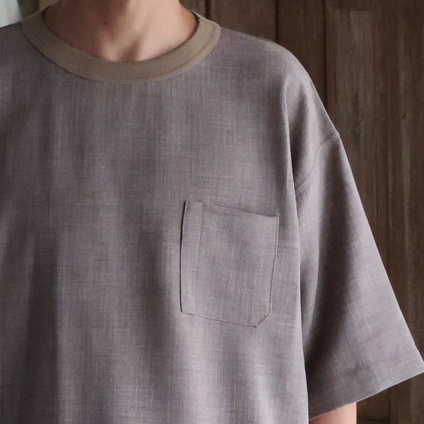 画像12: Reflax（リフラクス）TECH リネンライクキャンバス グラスポケ付き ヘムラウンド ハーフスリーブ POシャツ【MADE IN JAPAN】『日本製』/ Upscape Audience