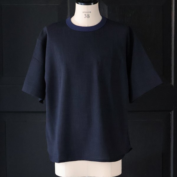 画像2: Reflax（リフラクス）TECH リネンライクキャンバス グラスポケ付き ヘムラウンド ハーフスリーブ POシャツ【MADE IN JAPAN】『日本製』/ Upscape Audience