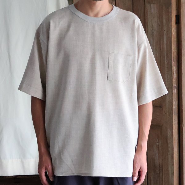 画像3: Reflax（リフラクス）TECH リネンライクキャンバス グラスポケ付き ヘムラウンド ハーフスリーブ POシャツ【MADE IN JAPAN】『日本製』/ Upscape Audience