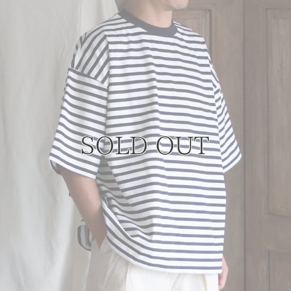 画像8: VORTEX 8オンス (MVS天竺) ボーダー ハーフスリーブ ドローコード バルーン Tシャツ【MADE IN JAPAN】『日本製』/ Upscape Audience