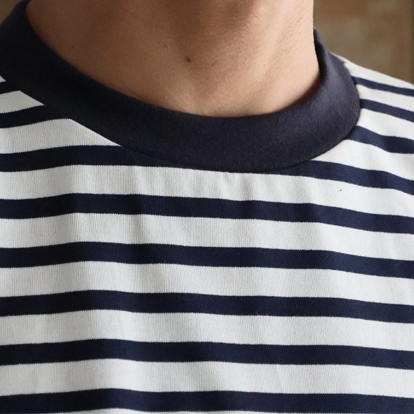 画像6: VORTEX 8オンス (MVS天竺) ボーダー ハーフスリーブ ドローコード バルーン Tシャツ【MADE IN JAPAN】『日本製』/ Upscape Audience