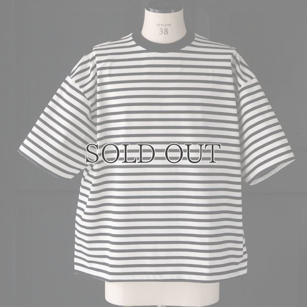 画像2: VORTEX 8オンス (MVS天竺) ボーダー ハーフスリーブ ドローコード バルーン Tシャツ【MADE IN JAPAN】『日本製』/ Upscape Audience