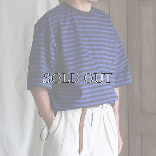 画像18: VORTEX 8オンス (MVS天竺) ボーダー ハーフスリーブ ドローコード バルーン Tシャツ【MADE IN JAPAN】『日本製』/ Upscape Audience