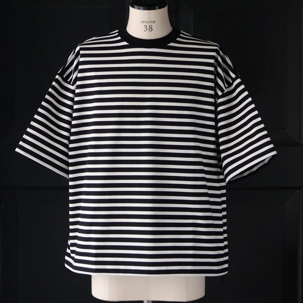 画像4: VORTEX 8オンス (MVS天竺) ボーダー ハーフスリーブ ドローコード バルーン Tシャツ【MADE IN JAPAN】『日本製』/ Upscape Audience