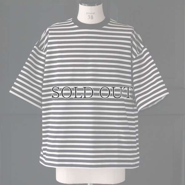 画像4: VORTEX 8オンス (MVS天竺) ボーダー ハーフスリーブ ドローコード バルーン Tシャツ【MADE IN JAPAN】『日本製』/ Upscape Audience