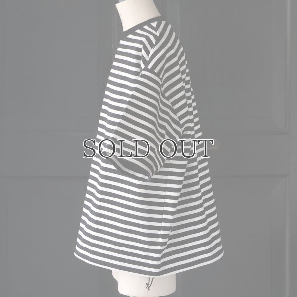 画像5: VORTEX 8オンス (MVS天竺) ボーダー ハーフスリーブ ドローコード バルーン Tシャツ【MADE IN JAPAN】『日本製』/ Upscape Audience