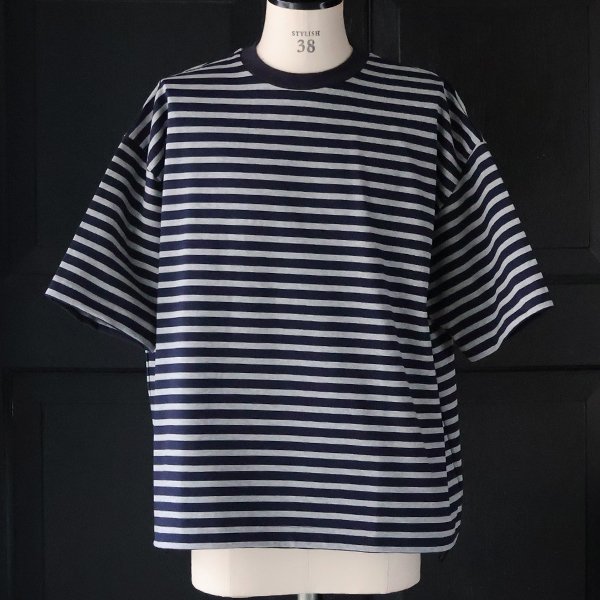 画像6: VORTEX 8オンス (MVS天竺) ボーダー ハーフスリーブ ドローコード バルーン Tシャツ【MADE IN JAPAN】『日本製』/ Upscape Audience