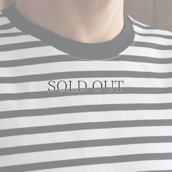 画像8: VORTEX 8オンス（MVS天竺) ボーダー クルーネック ハーフスリーブ クロップドTEE【MADE IN JAPAN】『日本製』/ Upscape Audience