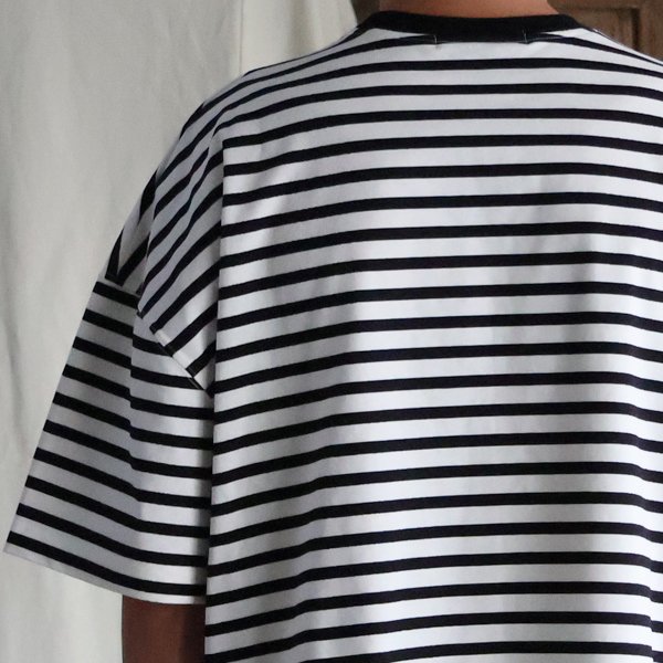 画像8: VORTEX 8オンス（MVS天竺) ボーダー クルーネック ハーフスリーブ クロップドTEE【MADE IN JAPAN】『日本製』/ Upscape Audience