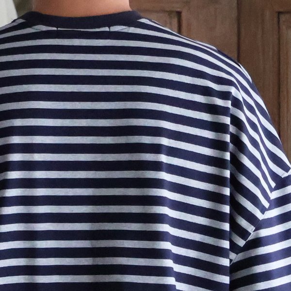 画像9: VORTEX 8オンス（MVS天竺）ボーダークルーネッククロップド 長袖 Tシャツ【MADE IN JAPAN】『日本製』/ Upscape Audience