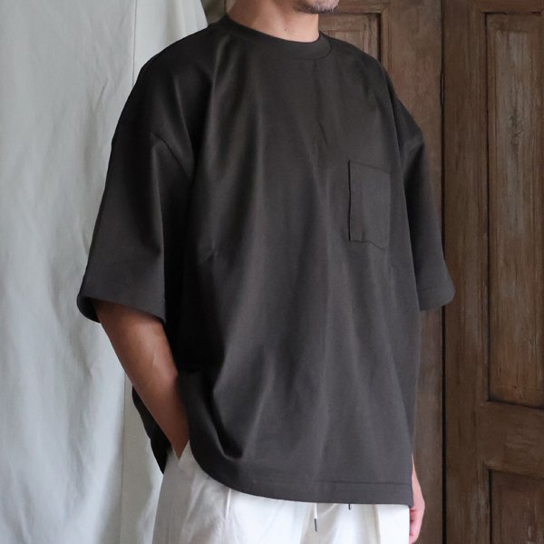 画像4: VORTEX 8オンス (MVS天竺) グラスポケ付 ハーフスリーブ ドローコード 2WAY Tシャツ【MADE IN JAPAN】『日本製』/ Upscape Audience