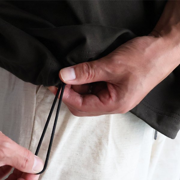 画像9: VORTEX 8オンス (MVS天竺) グラスポケ付 ハーフスリーブ ドローコード 2WAY Tシャツ【MADE IN JAPAN】『日本製』/ Upscape Audience