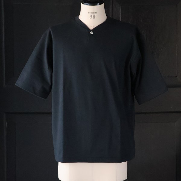 画像4: VORTEX8オンス（MVS天竺）コンチョボタンヘンリー ハーフスリーブ テーパードTシャツ【MADE IN JAPAN】『日本製』/ Upscape Audience