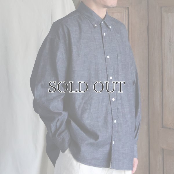 画像2: 「備中備後」 6オンス セルヴィッチ 白耳デニム 釦ダウン ボクシーAライン 長袖シャツ【MADE IN JAPAN】『日本製』【送料無料】/ Upscape Audience