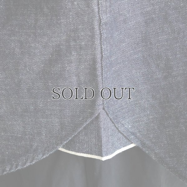 画像8: 「備中備後」 6オンス セルヴィッチ 白耳デニム 釦ダウン ボクシーAライン 長袖シャツ【MADE IN JAPAN】『日本製』【送料無料】/ Upscape Audience