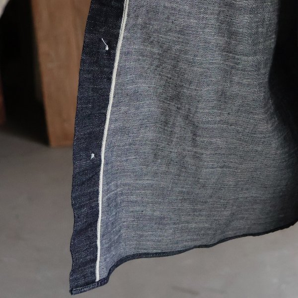 画像9: 「備中備後」 6オンス セルヴィッチ 白耳デニム 釦ダウン ボクシーAライン 長袖シャツ【MADE IN JAPAN】『日本製』【送料無料】/ Upscape Audience