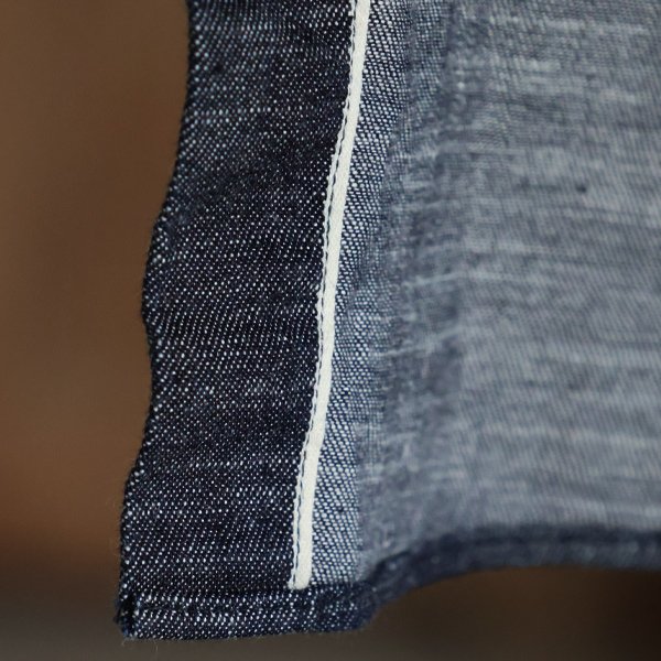 画像10: 「備中備後」 6オンス セルヴィッチ 白耳デニム 釦ダウン ボクシーAライン 長袖シャツ【MADE IN JAPAN】『日本製』【送料無料】/ Upscape Audience