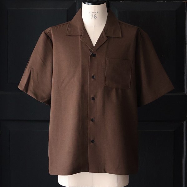 画像2: NaturemierTM(ナチュレミア)TECH リネンライクトロワッシャー オープンカラー ハーフスリ ーブシャツ【MADE IN JAPAN】『日本製』/ Upscape Audience