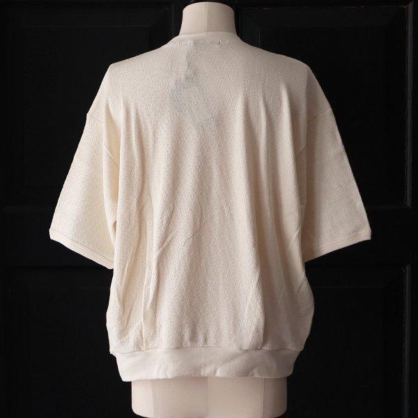 画像8: 「泉州」ハニカムサマーニット（7.45オンス）ガゼットクルーネック ハーフスリーブ スウェットライクTシャツ【MADE IN JAPAN】『日本製』 / Upscape Audience