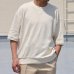 画像2: 「泉州」ハニカムサマーニット（7.45オンス）ガゼットクルーネック ハーフスリーブ スウェットライクTシャツ【MADE IN JAPAN】『日本製』 / Upscape Audience (2)