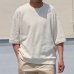 画像4: 「泉州」ハニカムサマーニット（7.45オンス）ガゼットクルーネック ハーフスリーブ スウェットライクTシャツ【MADE IN JAPAN】『日本製』 / Upscape Audience (4)