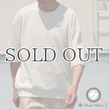 「泉州」ハニカムサマーニット（7.45オンス）ガゼットクルーネック ハーフスリーブ スウェットライクTシャツ【MADE IN JAPAN】『日本製』 / Upscape Audience