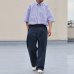 画像10: 吸水速乾・接触冷感・UVカット「多機能TECH 」 コットンライク ストライプ ボタンダウン ボクシーAライン ハーフスリーブシャツ【MADE IN JAPAN】『日本製』/ Upscape Audience (10)