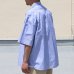 画像5: 吸水速乾・接触冷感・UVカット「多機能TECH 」 コットンライク ストライプ ボタンダウン ボクシーAライン ハーフスリーブシャツ【MADE IN JAPAN】『日本製』/ Upscape Audience (5)