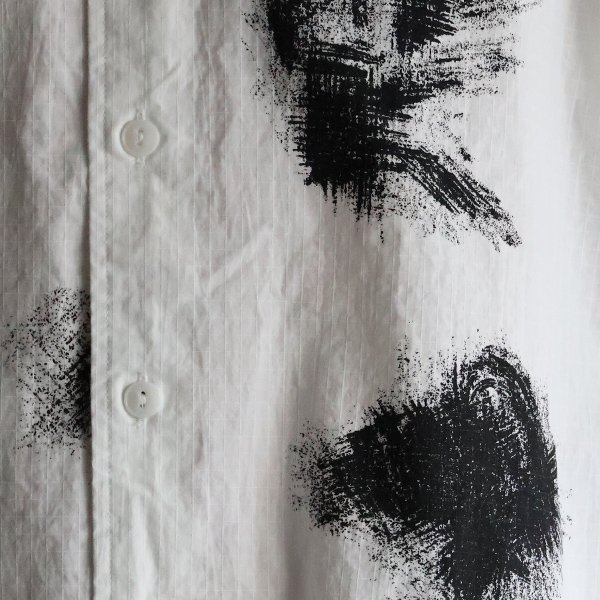 画像11: 「丹後」リップストップオーガニックコットン GERMAN スノーカモ レギュラーカラー ボクシーAライン ハーフスリーブシャツ【MADE IN JAPAN】『日本製』/ Upscape Audience