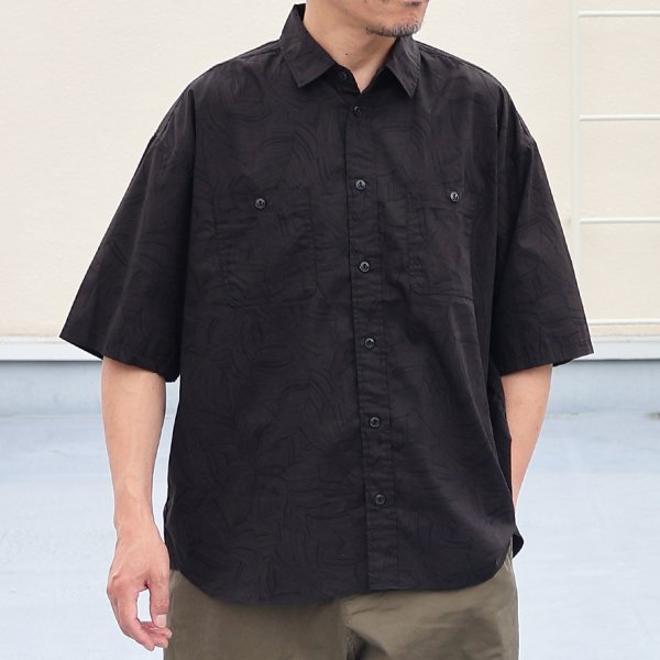 画像2: 「遠州」ライトオンス オーバーダイポプリン  Wポケット ハーフスリーブ ワークシャツ【MADE IN JAPAN】『日本製』/ Upscape Audience