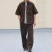 画像5: 「遠州」ライトオンス オーバーダイポプリン  Wポケット ハーフスリーブ ワークシャツ【MADE IN JAPAN】『日本製』/ Upscape Audience (5)