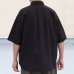 画像5: 「遠州」ライトオンス オーバーダイポプリン  Wポケット ハーフスリーブ ワークシャツ【MADE IN JAPAN】『日本製』/ Upscape Audience (5)