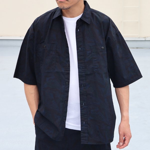 画像3: 「遠州」ライトオンス オーバーダイポプリン  Wポケット ハーフスリーブ ワークシャツ【MADE IN JAPAN】『日本製』/ Upscape Audience
