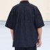 画像6: 「遠州」ライトオンス オーバーダイポプリン  Wポケット ハーフスリーブ ワークシャツ【MADE IN JAPAN】『日本製』/ Upscape Audience (6)