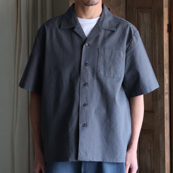 画像18: 「和歌山」綿麻ビンテージソフトキャンバス オープンカラー ハーフスリーブシャツ【MADE IN JAPAN】『日本製』/ Upscape Audience