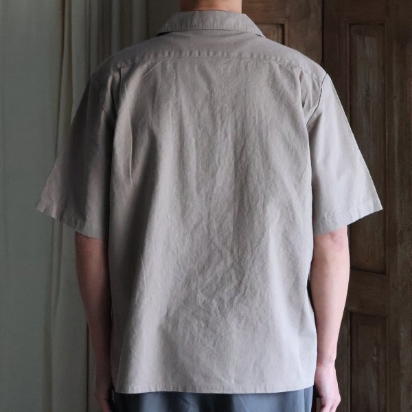 画像4: 「和歌山」綿麻ビンテージソフトキャンバス オープンカラー ハーフスリーブシャツ【MADE IN JAPAN】『日本製』/ Upscape Audience