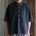 画像3: 「備後」 8オンス ムラデニム ヴィンテージWASH ボタンダウン ボクシーAライン 半袖シャツ【MADE IN JAPAN】『日本製』/ Upscape Audience (3)