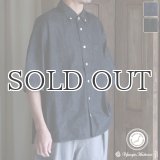 「備後」 8オンス ムラデニム  ボタンダウン ボクシーAライン 半袖シャツ【MADE IN JAPAN】『日本製』/ Upscape Audience