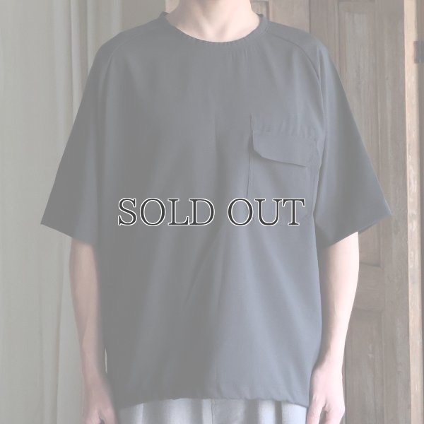 画像7: TECH サッカー ストライプ   コマンドセーターライクポケット バルーン 布帛Tシャツ【MADE IN JAPAN】『日本製』/ Upscape Audience