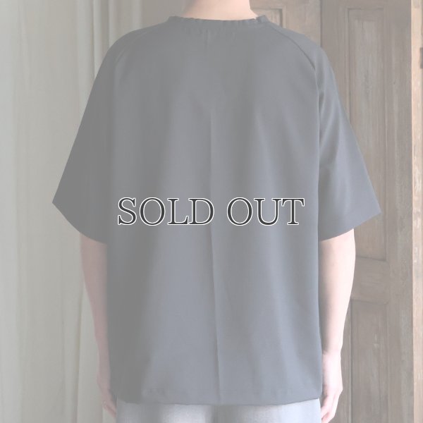 画像9: TECH サッカー ストライプ   コマンドセーターライクポケット バルーン 布帛Tシャツ【MADE IN JAPAN】『日本製』/ Upscape Audience