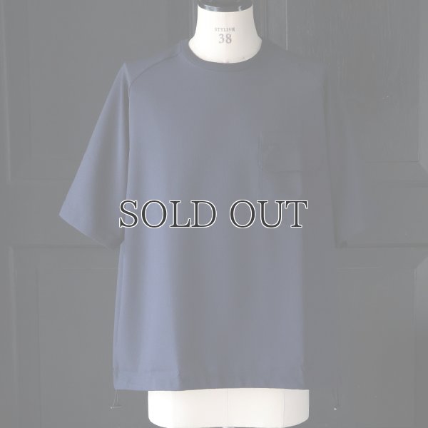 画像4: TECH サッカー ストライプ   コマンドセーターライクポケット バルーン 布帛Tシャツ【MADE IN JAPAN】『日本製』/ Upscape Audience