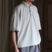 画像2: 「和歌山」吸水速乾・UVカット「多機能TECH」コットンライク VORTEX® 8オンス(MVS鹿の子) クロップド ハーフスリーブ ポロシャツ【MADE IN JAPAN】『日本製』/ Upscape Audience (2)