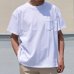 画像2: ビッグサイズリメイク USAファブリック丸胴国産ポケットTEE【FABRIC MADE IN USA】【ASSEMBLED IN JAPAN】『日本製』 (2)