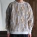 画像11: 「尾州」マルチカラー ストライプ 幾何柄コットンキルト ミリタリースリーブ フィンガーホール付き クルーネック【MADE IN JAPAN】『日本製』 / Upscape Audience (11)